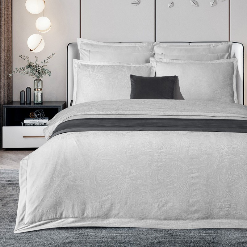 Borendo Saten Nevresim Takımı King Size Gri - SAREV