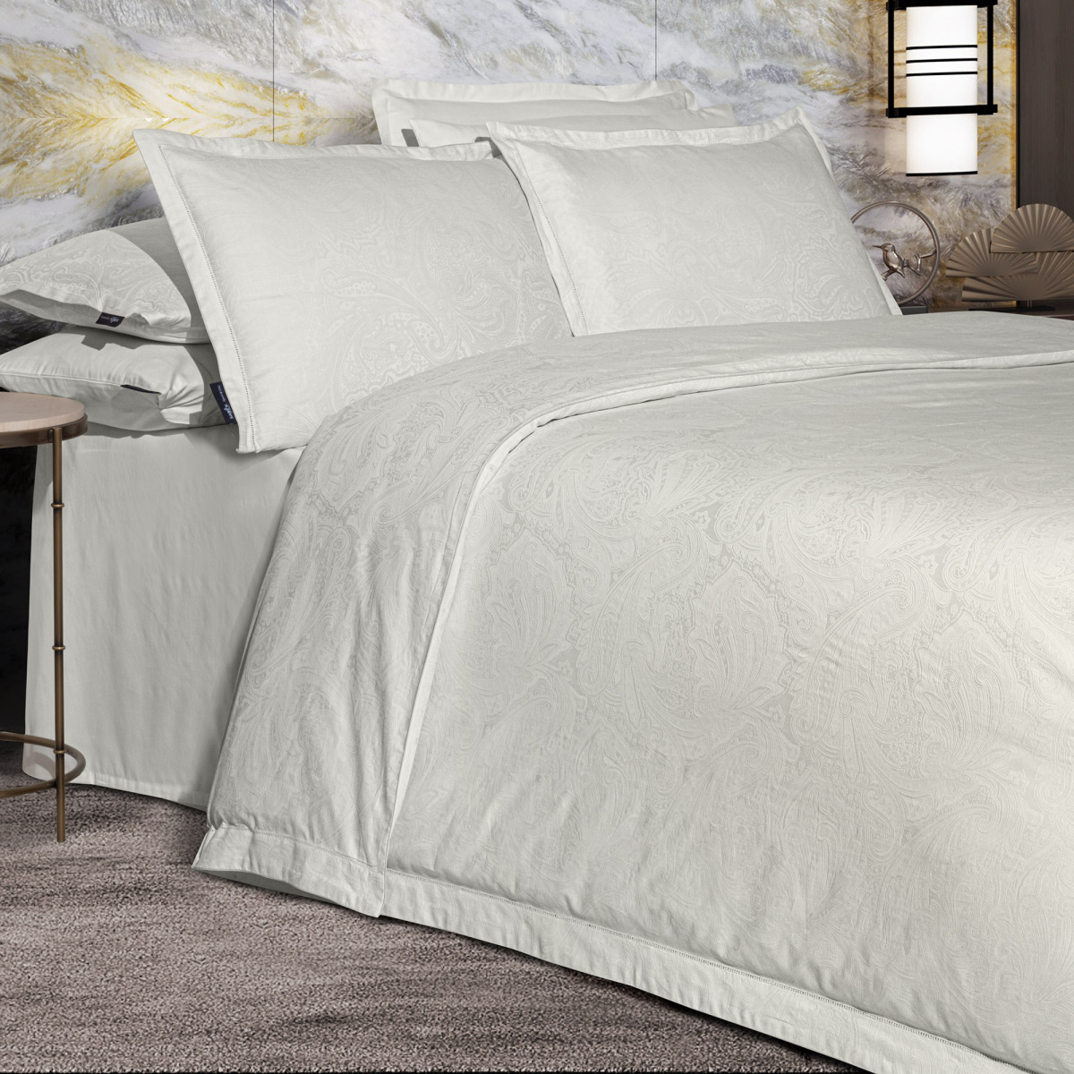 Borendo Saten Nevresim Takımı King Size Krem - 4