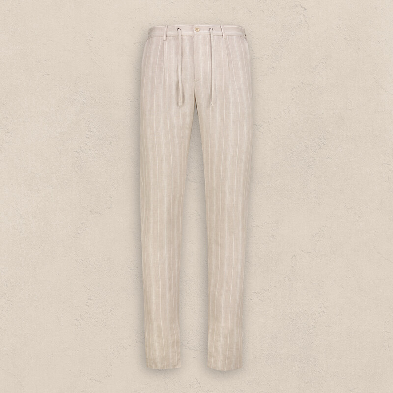 Born Çizgili Bej Pantolon - INTERVIEW