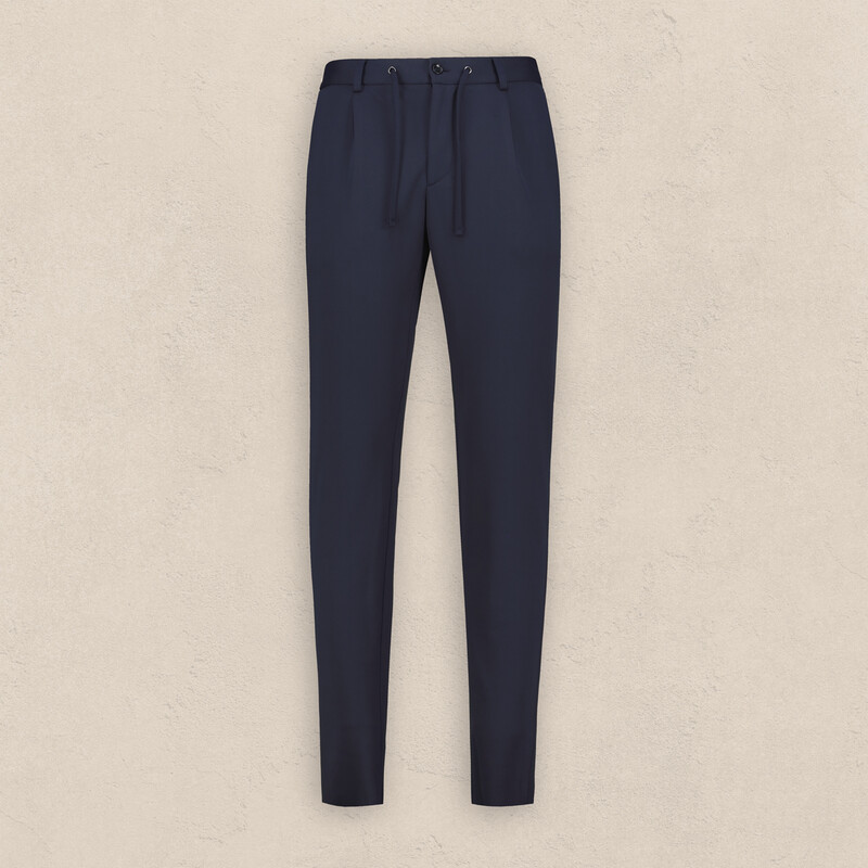 Born Beli Bağcıklı Lacivert Pantolon 