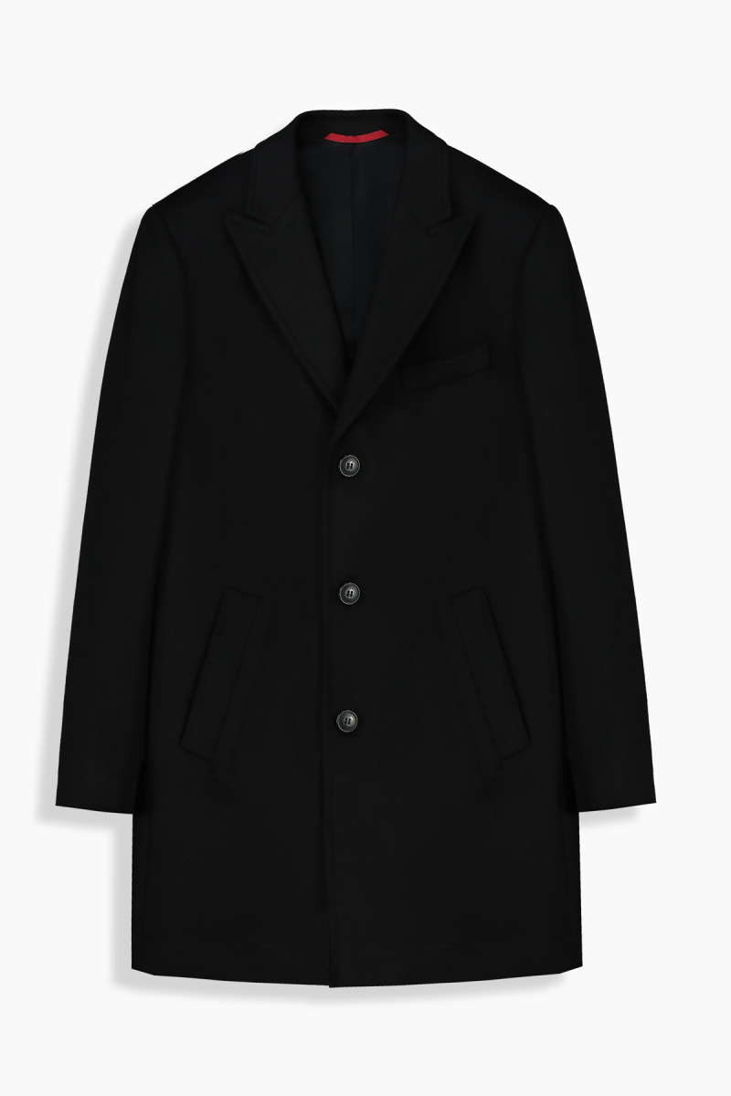 Boyco Siyah Slim Palto - 1