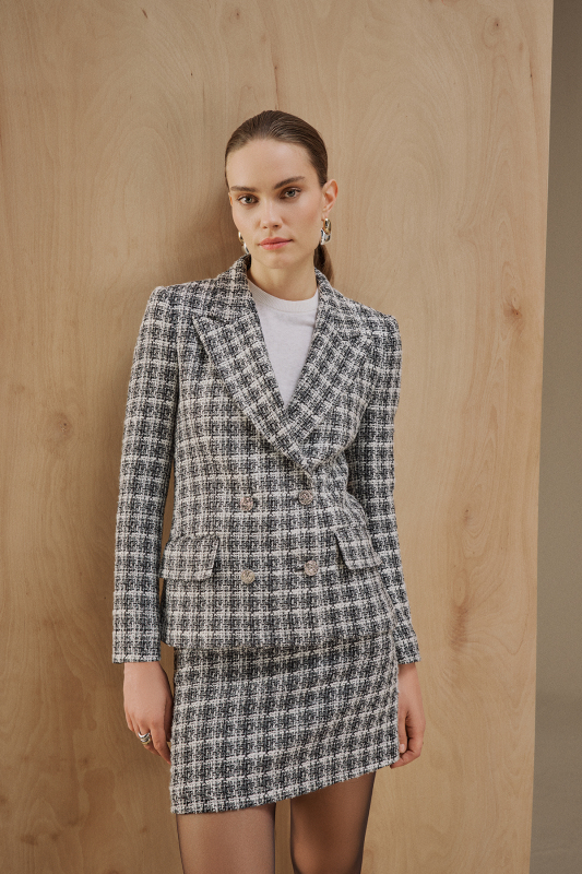 Brera Koyu Gri Etek - SARAR WOMAN