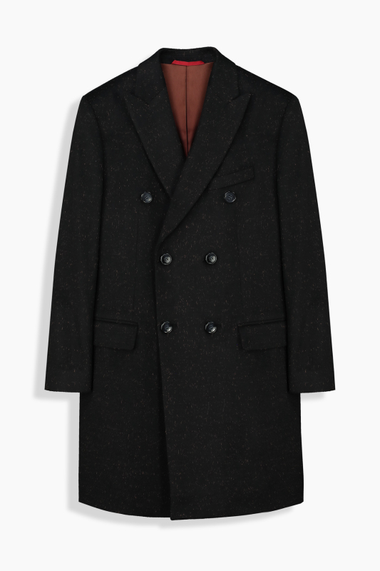 Calaf Slim Fit Siyah Palto 