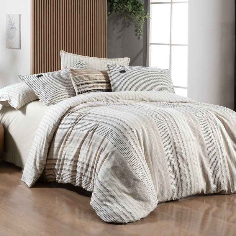 Calamor Nevresim Takımı King Size Bej - SAREV