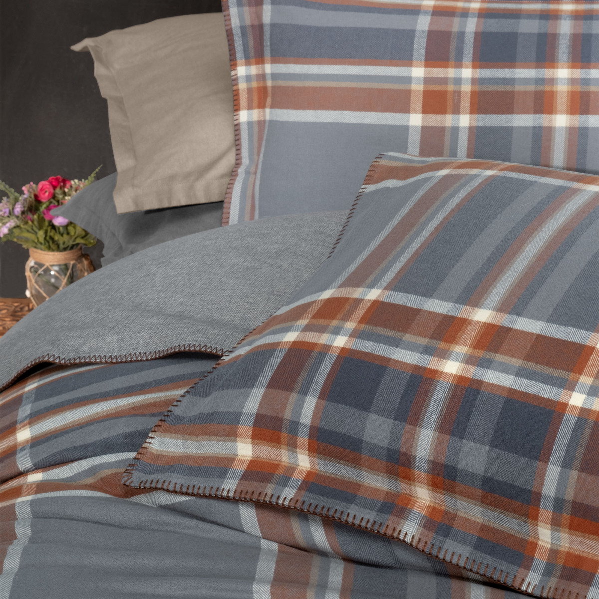 Callanısh Flanel Nevresim Takımı Çift Kişilik - 5