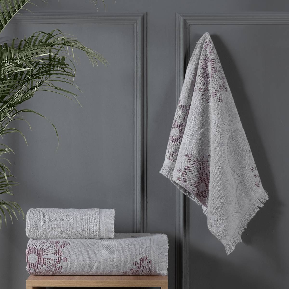 Camille Gri 50x90 Havlu - 2