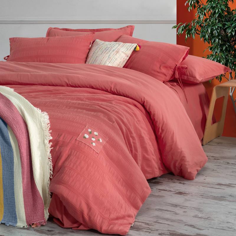 Candy Tek Kişilik Nevresim Takımı Pembe - 2