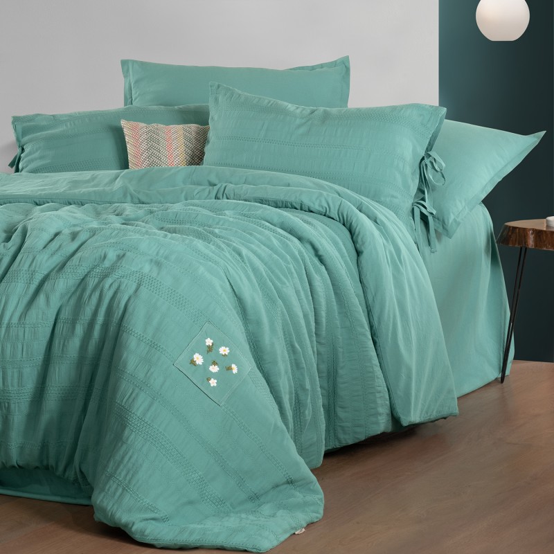 Candy Çift Kişilik Nevresim Takımı Yeşil - SAREV