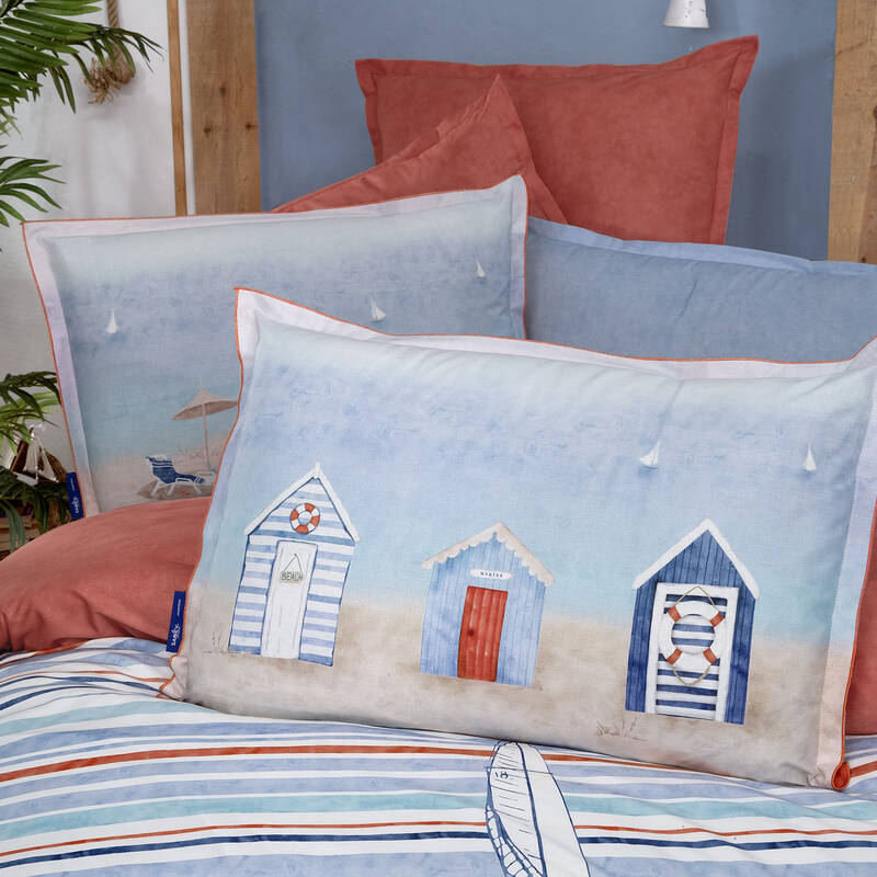 Capri Fancy Poplin Nevresim Takımı King Size Mavi - 3