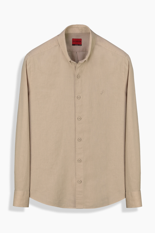 Carina Bej Regular Gömlek 