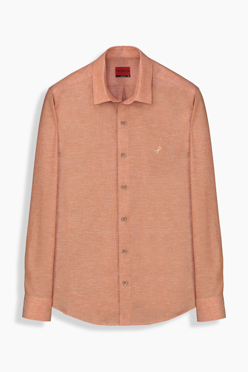 Carina Camel Regular Fit Gömlek - 1