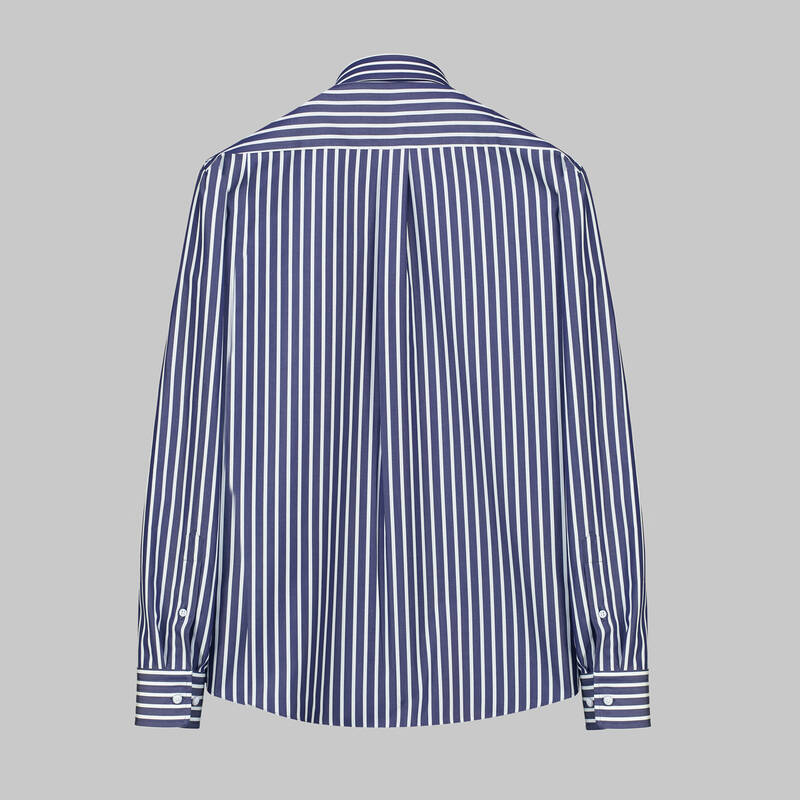 Carina Çizgili Lacivert Gömlek - 2