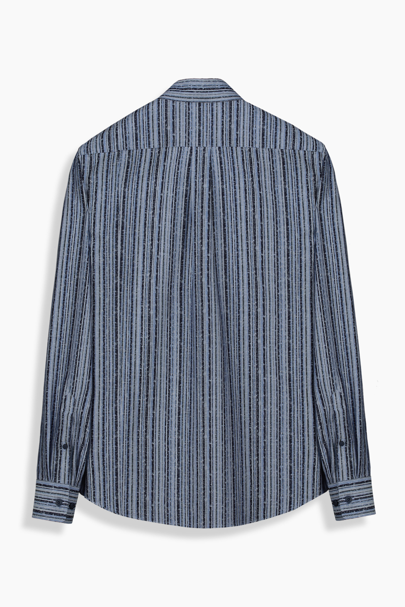 Carina Çizgili Lacivert Gömlek - 2