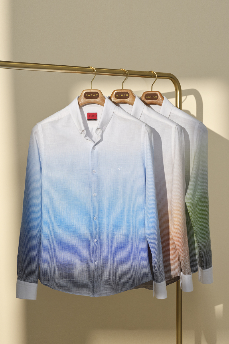 Carina Çizgili Mavi Gömlek - 1