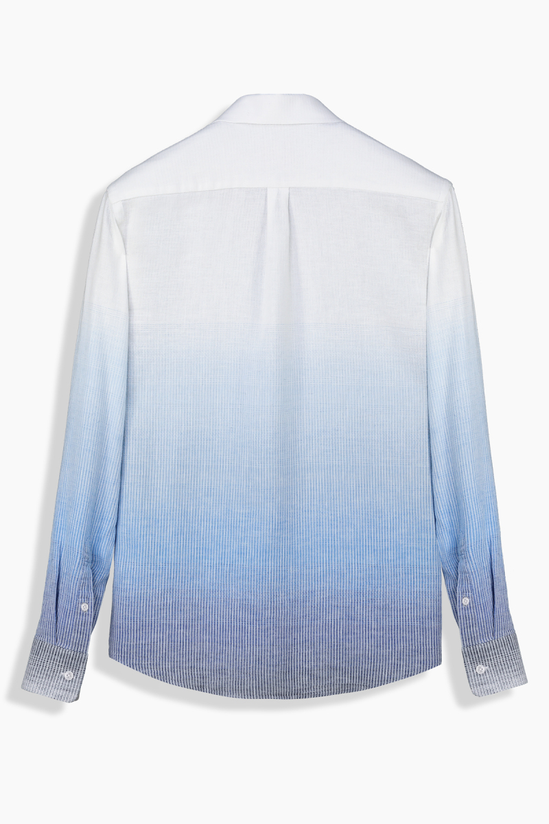 Carina Çizgili Mavi Gömlek - 3