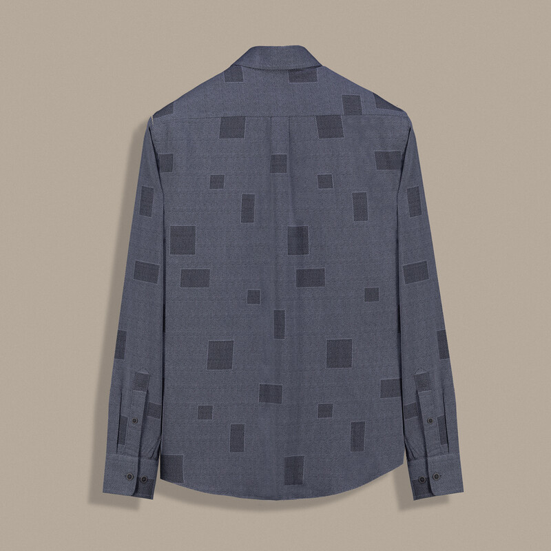 Carina Desenli Pamuklu Siyah Gömlek - INTERVIEW