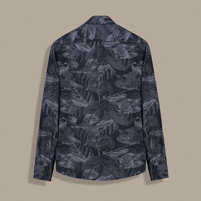 Carina Desenli Pamuklu Siyah Gömlek - INTERVIEW