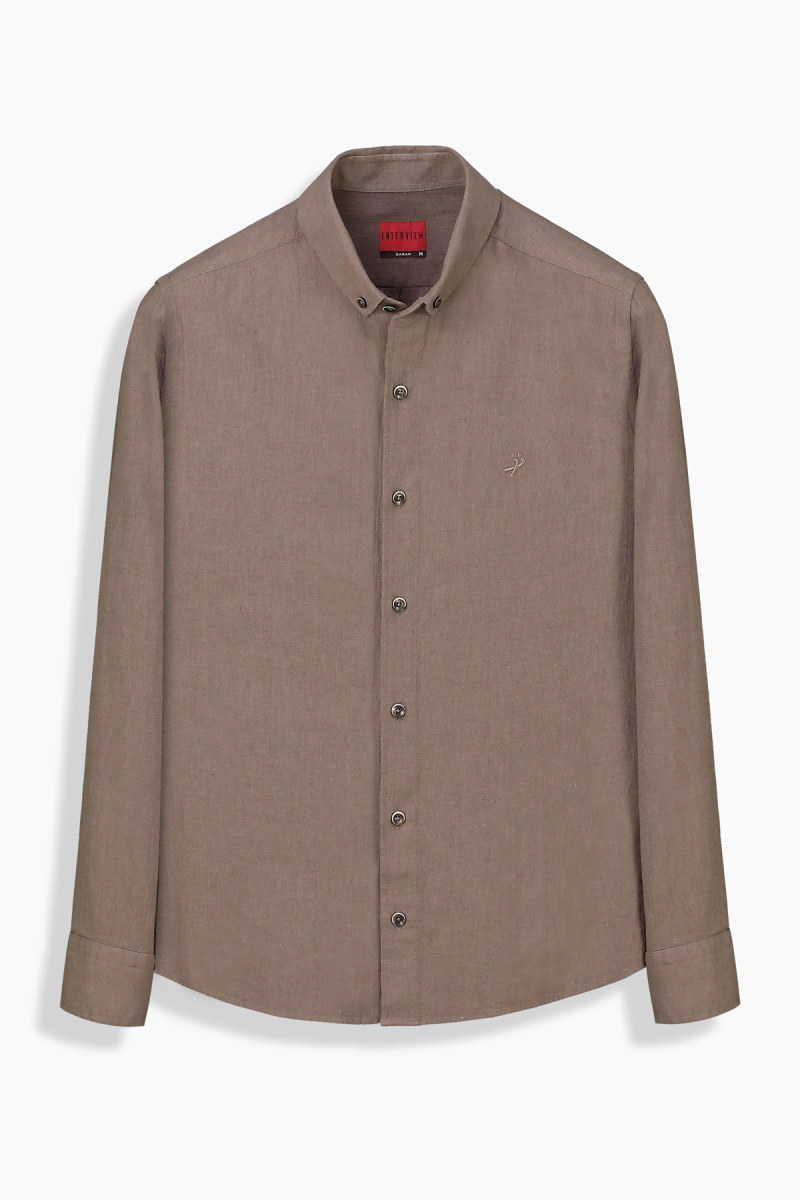 Carina Kahverengi Regular Gömlek - 1