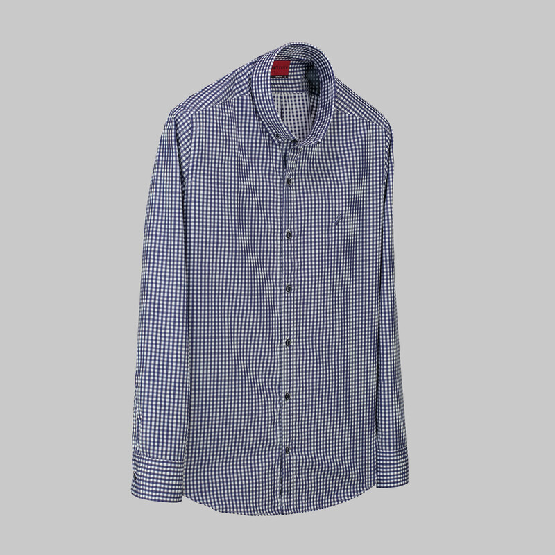 Carina Kareli Lacivert Gömlek 