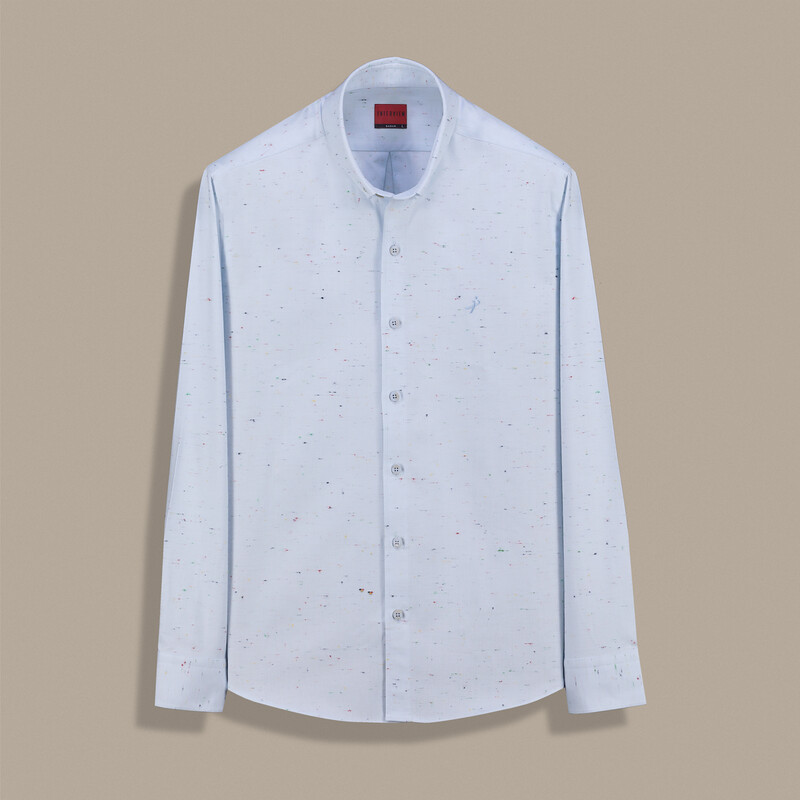 Carina Klasik Mavi Gömlek 