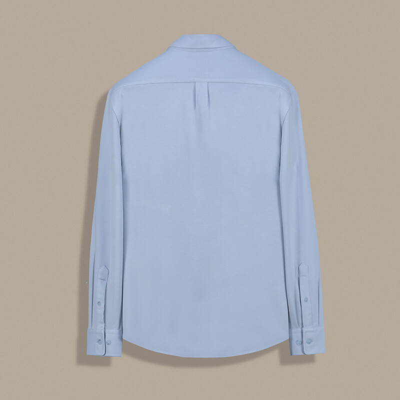 Carina Klasik Uzun Kol Mavi Gömlek - INTERVIEW