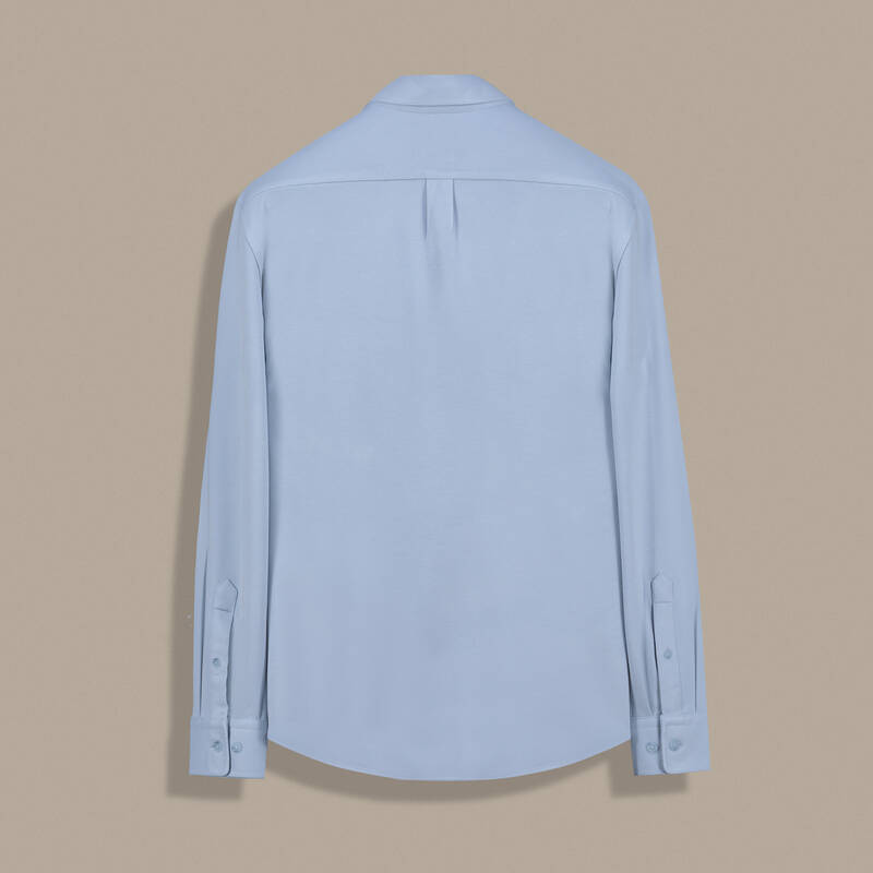 Carina Klasik Uzun Kol Mavi Gömlek - 2