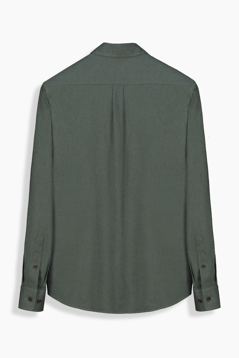 Carina Koyu Yeşil Regular Gömlek - 2