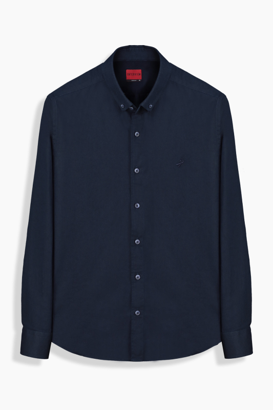 Carina Lacivert Regular Gömlek 