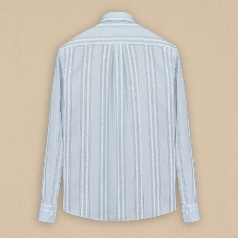 Carina Çizgili Açık Yeşil Gömlek - INTERVIEW