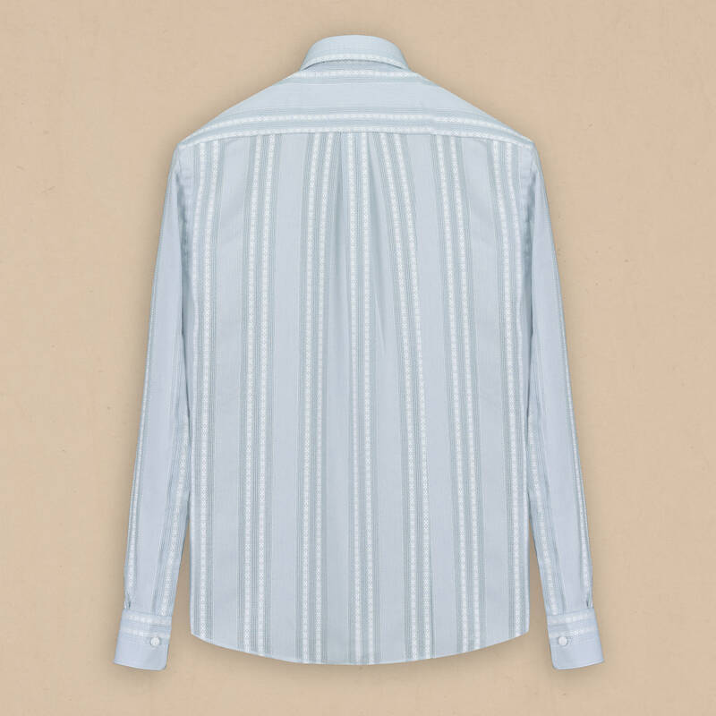 Carina Çizgili Açık Yeşil Gömlek - 2