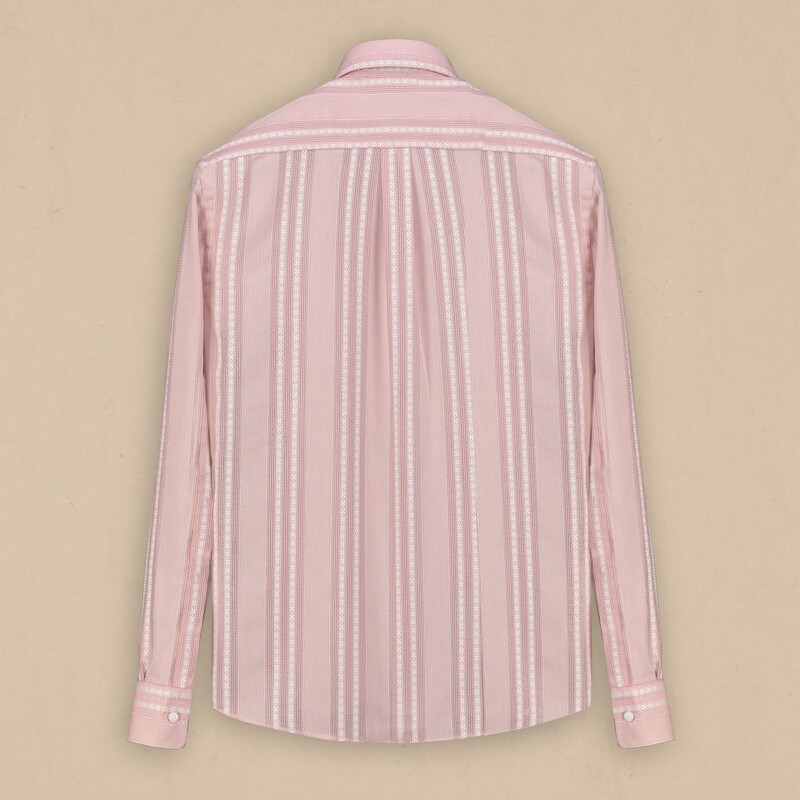 Carina Çizgili Gül Kurusu Gömlek - INTERVIEW