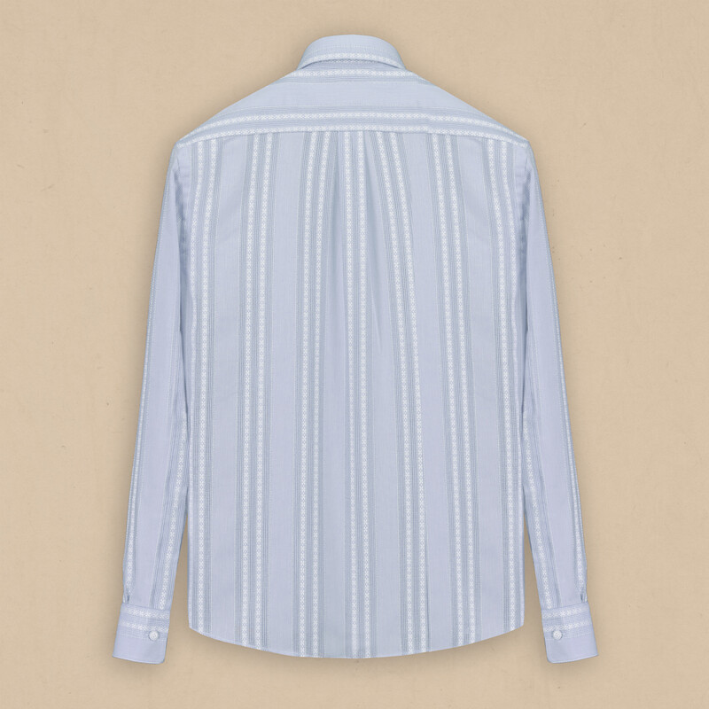 Carina Çizgili Mavi Gömlek - INTERVIEW