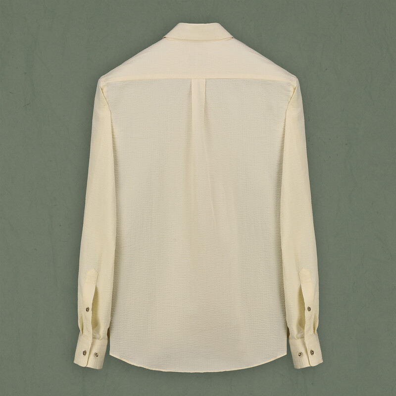 Carina Uzun Kol Bej Pamuklu Gömlek - INTERVIEW