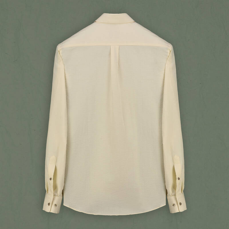 Carina Uzun Kol Bej Pamuklu Gömlek - 2