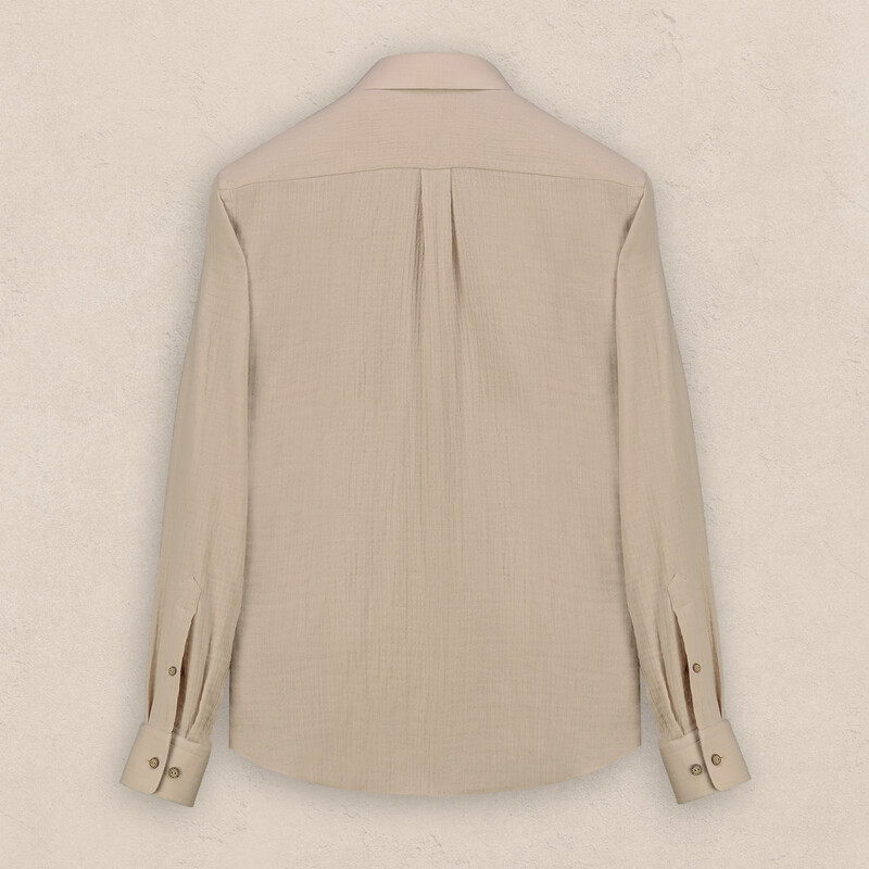 Carina Uzun Kol Bej Gömlek - INTERVIEW