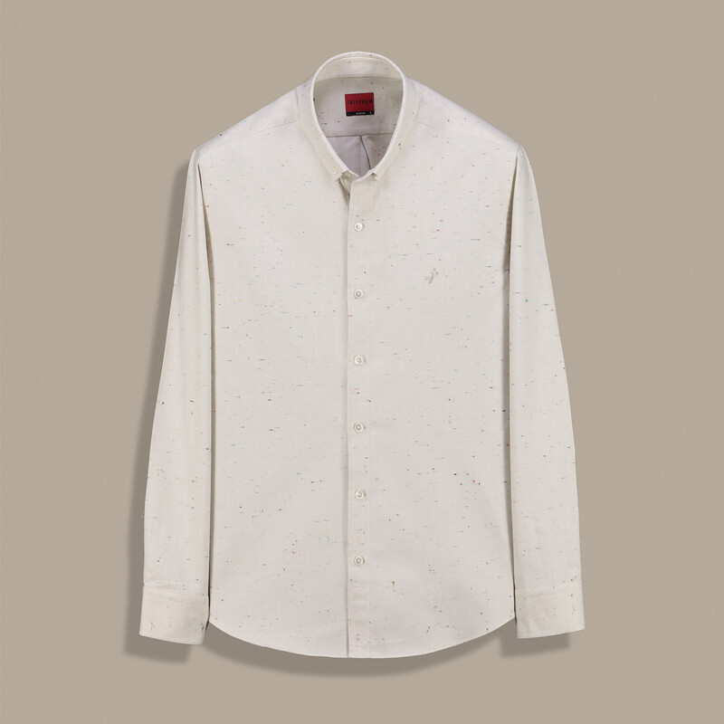 Carina Klasik Bej Gömlek 