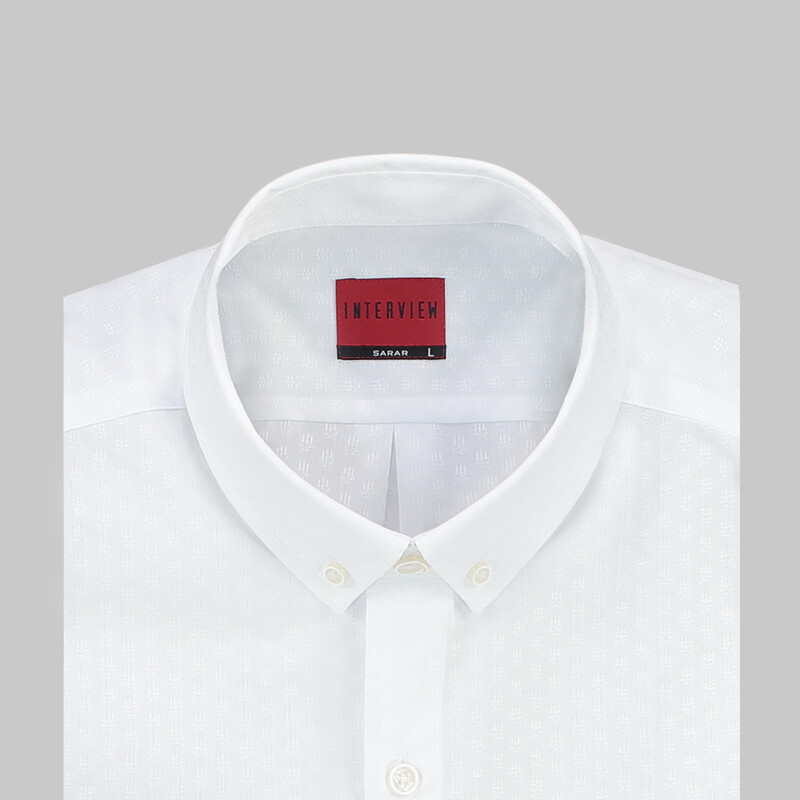 Carina Uzun Kol Beyaz Slim Gömlek - INTERVIEW