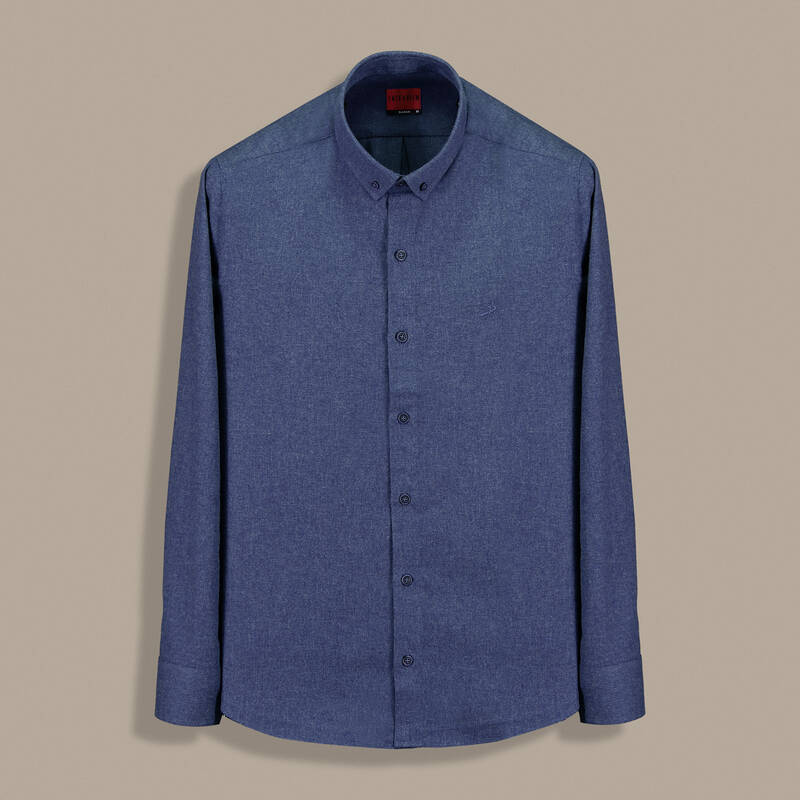 Carina Uzun Kol Lacivert Gömlek - 1