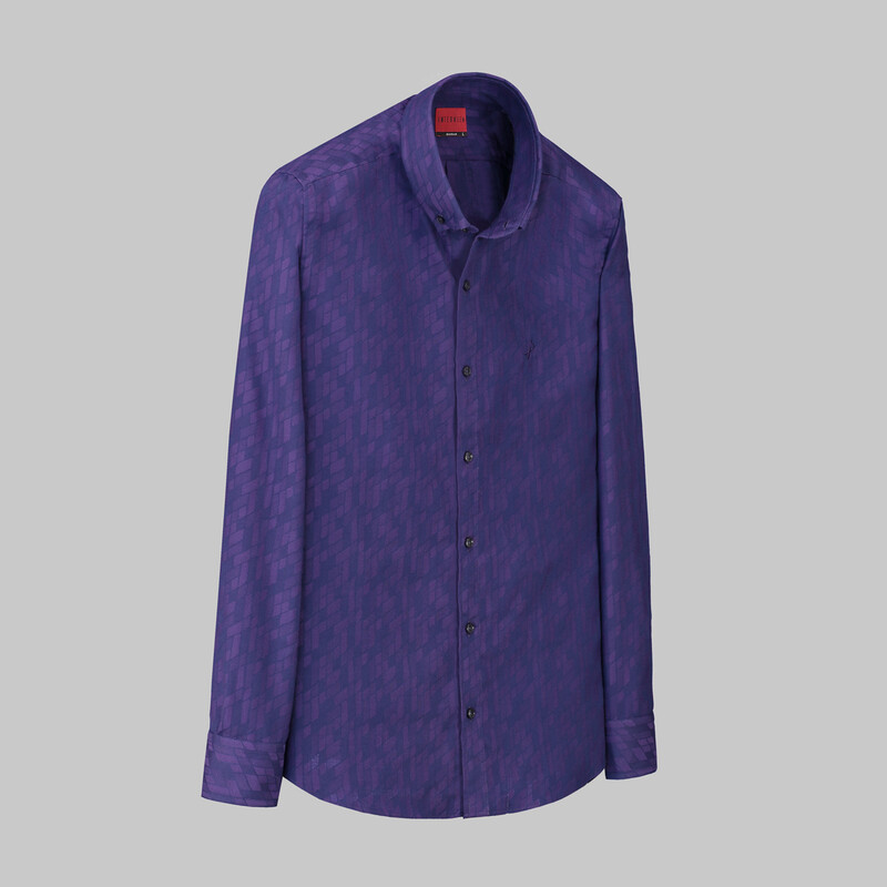 Carina Mor Desenli Gömlek 