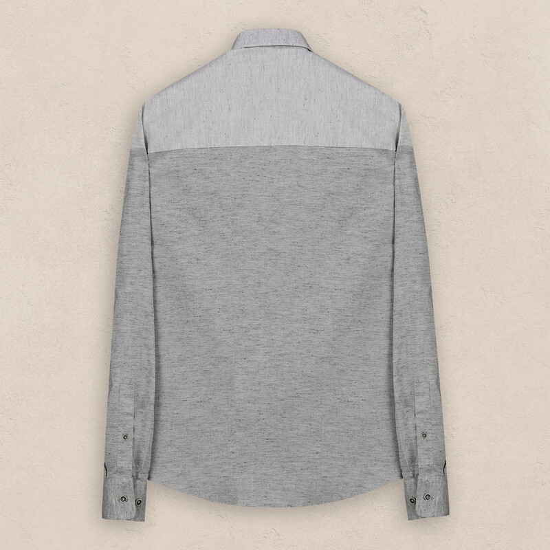 Carina Uzun Kol Gri Gömlek - INTERVIEW