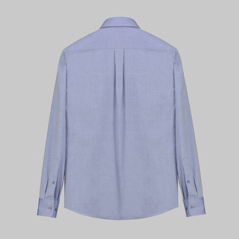 Carina Pamuklu İndigo Mavi Pamuklu Gömlek - 2