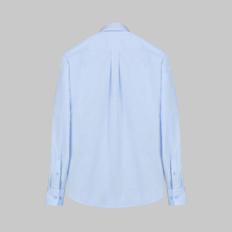 Carina Uzun Kol Mavi Slim Gömlek - 2