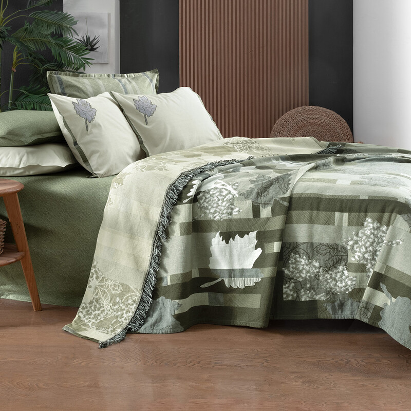 Carnala Pike Takımı Tek Kişilik Yeşil - SAREV