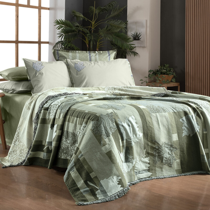 Carnala Pike Takımı Tek Kişilik Yeşil 