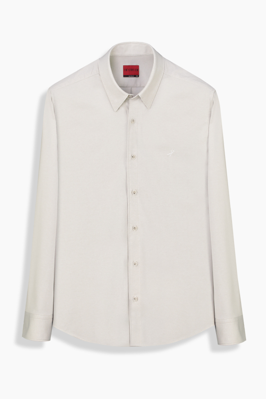 Casper Uzun Kol Bej Gömlek 