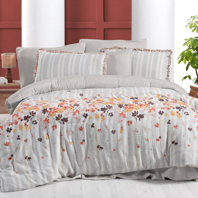 Catalina Nevresim Takımı Çift Kişilik Bej - 1