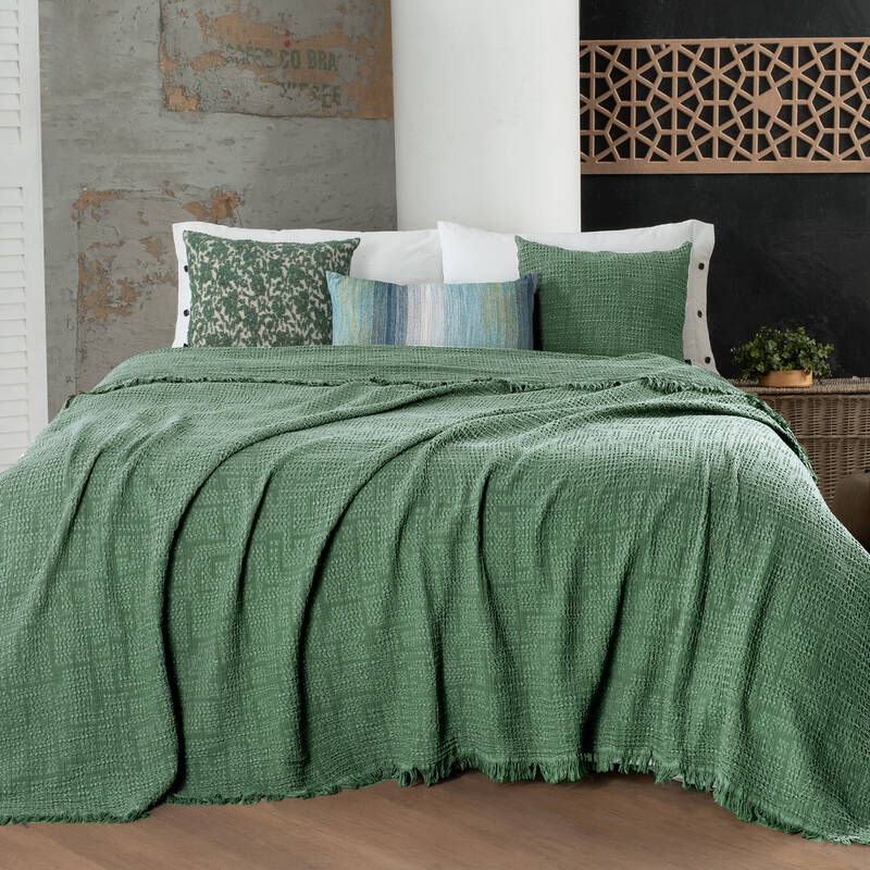 Cher Yatak Örtüsü Çift Kişilik Açık Yeşil - 1