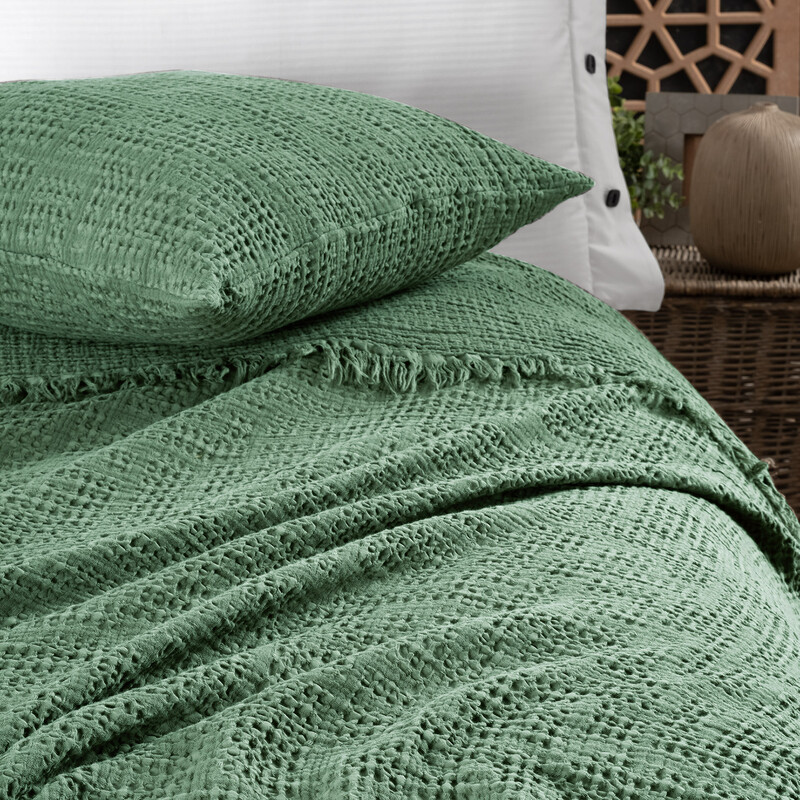 Cher Yatak Örtüsü Çift Kişilik Açık Yeşil - SAREV