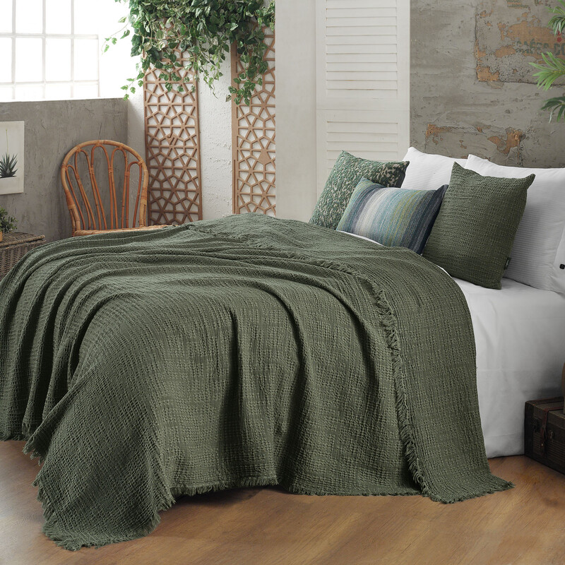 Cher Yatak Örtüsü Tek Kişilik Yeşil 