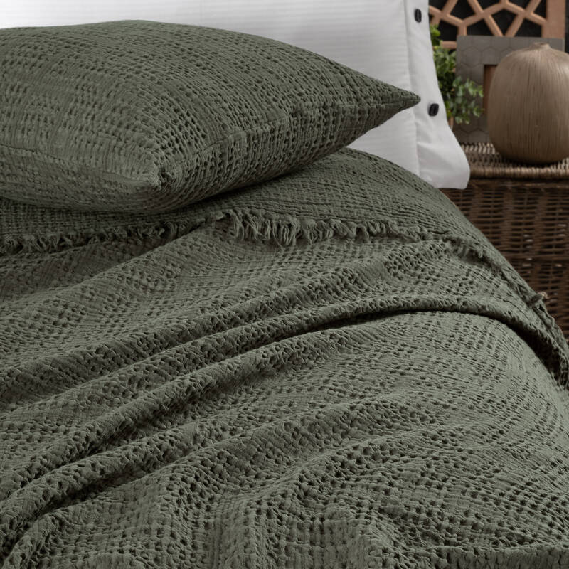 Cher Yatak Örtüsü Tek Kişilik Yeşil - 3